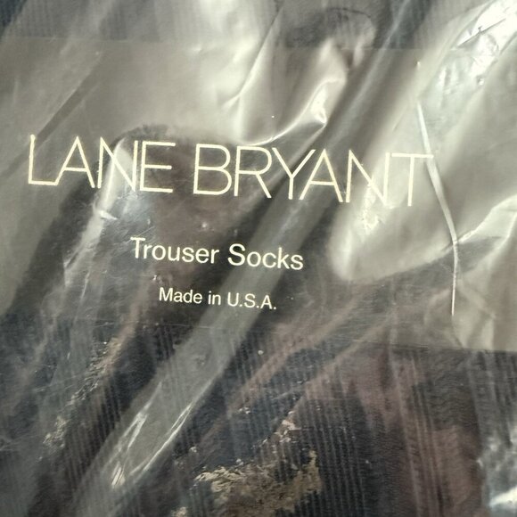 Lane Bryant Women's Black Casual Textured Comfy Trouser Socks Size 10-13 NWT - Picture 2 of 3